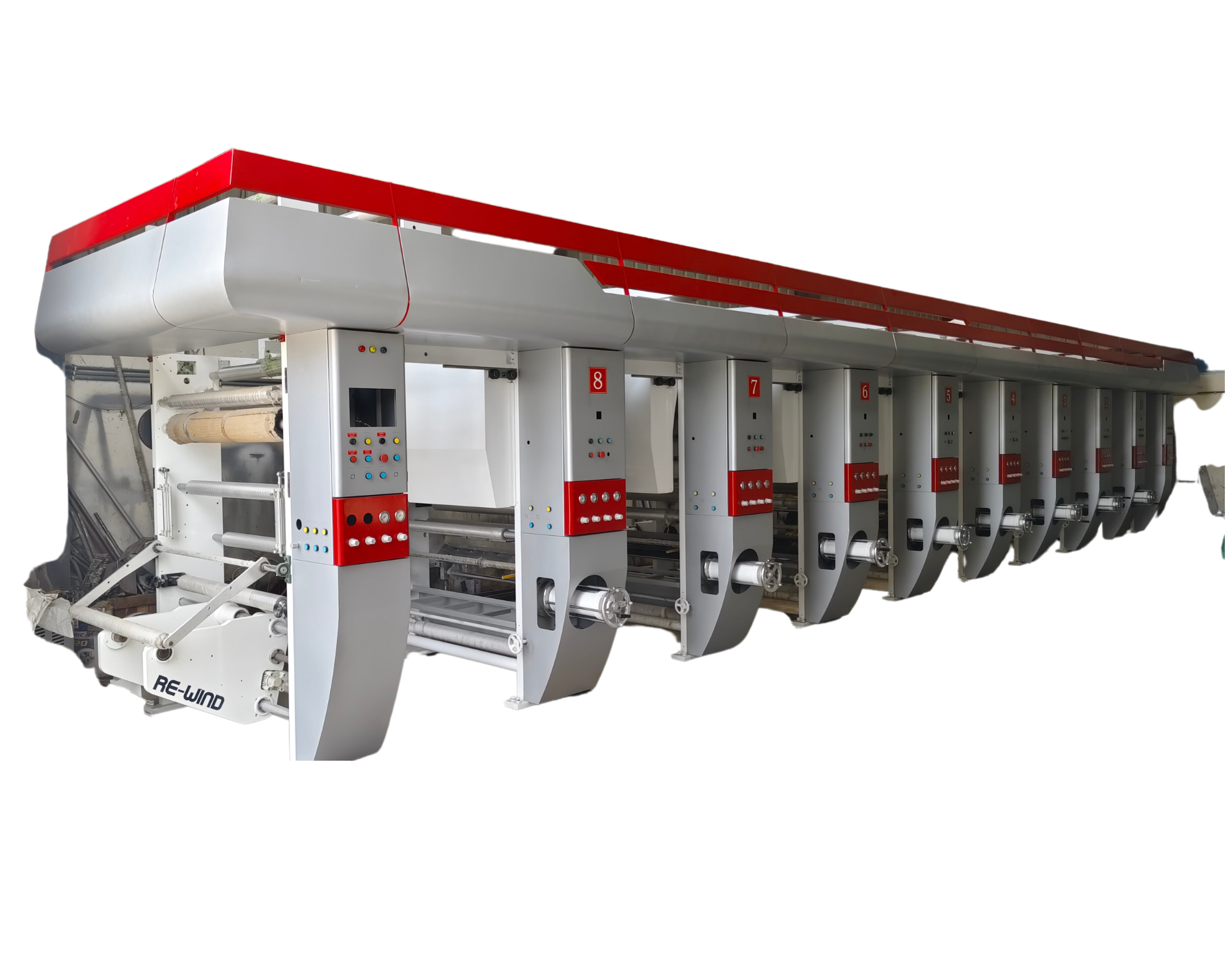 Shaft Less Rotogravure Printing Machine